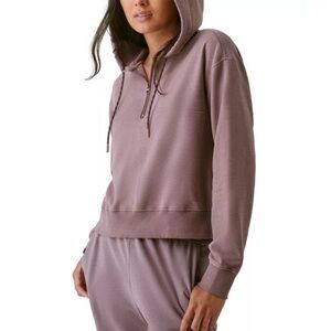 Bass Outdoor Women's Hibernate Half Zip Hoodie Top Gray Size flint